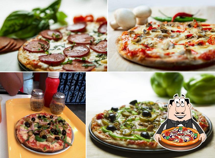 Pick pizza at Mama's Pizzeria & Cafe