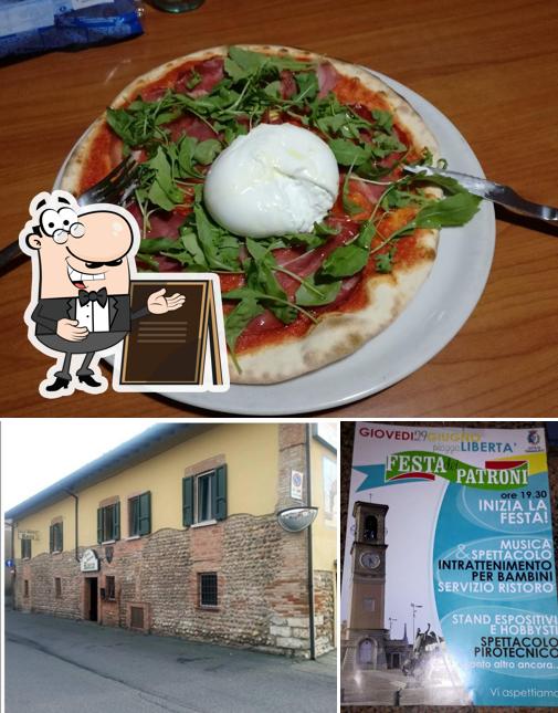 Guarda la immagine che mostra la esterno e pizza di Pizzeria Paninoteca La Rocca