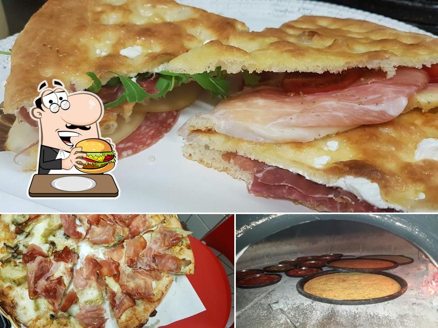 Prenditi un hamburger a Angelo's pizza