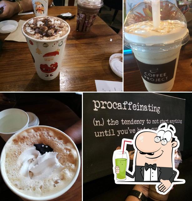 Enjoy a beverage at Coffee Project