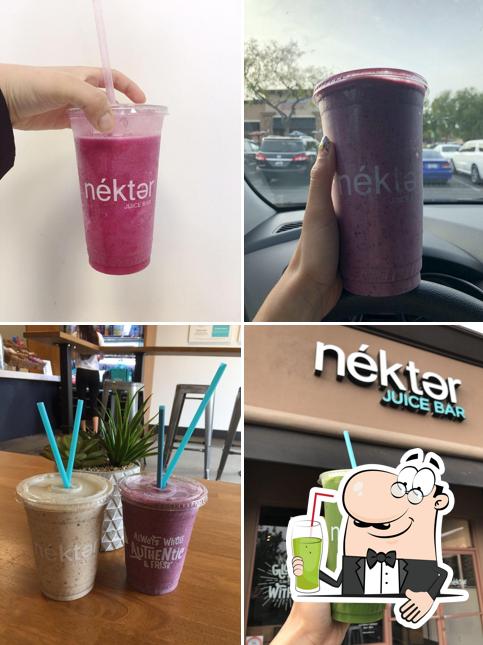 Enjoy a drink at Nekter Juice Bar