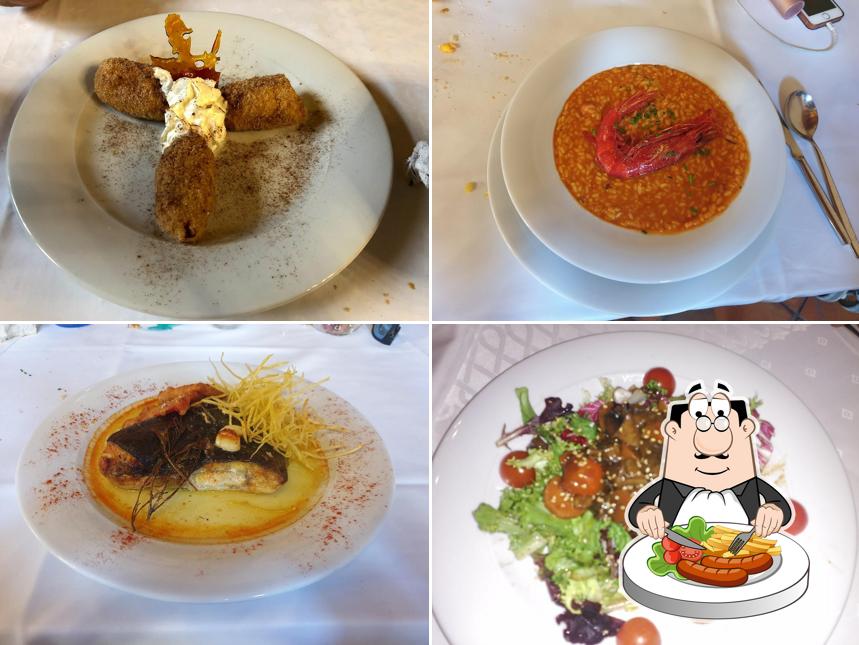 Еда в "Restaurante - Hotel Rural El Salero"