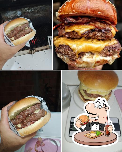 Hambúrguer em NA BRASA BURGER