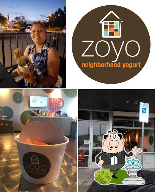 Check out how Zoyo Neighborhood Yogurt looks outside