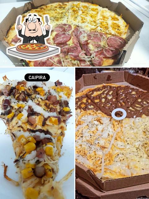 Escolha diferentes tipos de pizza