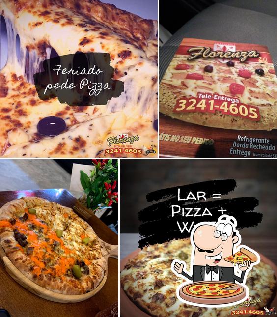 Consiga diferentes variedades de pizza