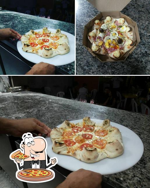 Escolha diferentes tipos de pizza