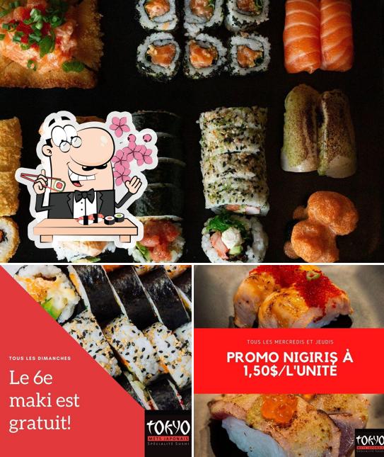 Commandez de nombreuses options de sushi