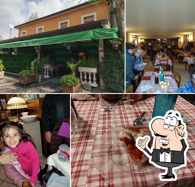 Gli interni di Trattoria La Fiasca