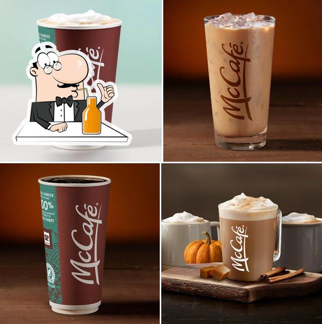 Enjoy a drink at McDonald's