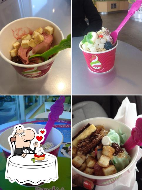 Menchie's offre une sélection de desserts