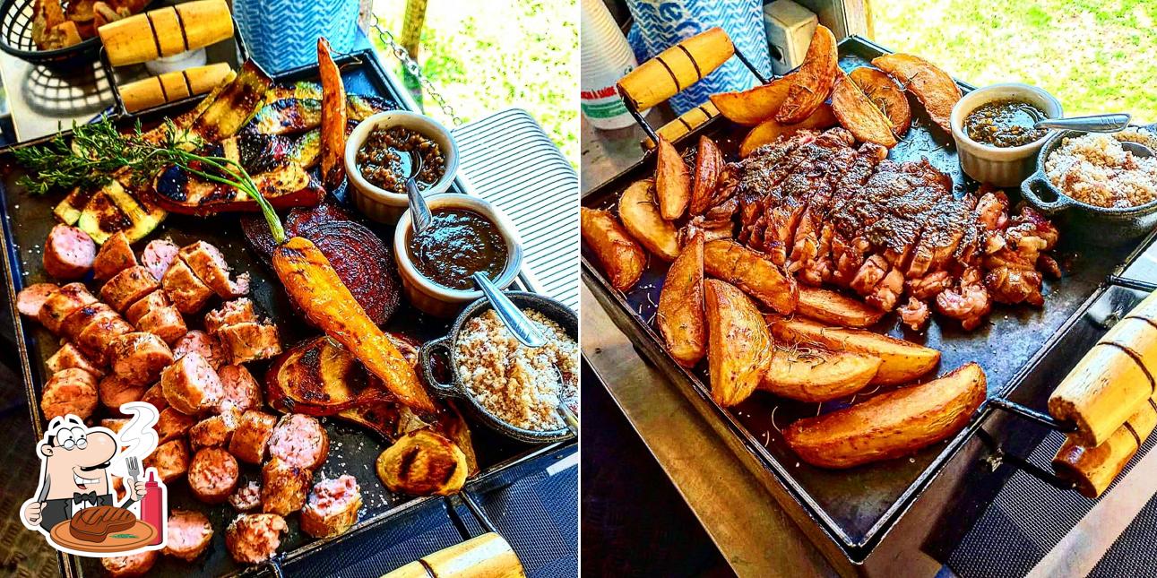 Experimente pratos de carne no Fogo Aberto