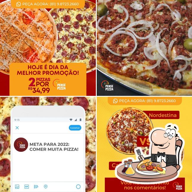 Escolha pizza no PENSE PIZZA IGARASSU