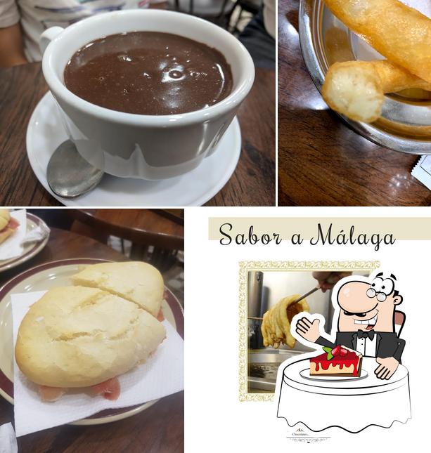 Churreria La Malagueña "the tejeringos of Malaga" serves a number of desserts
