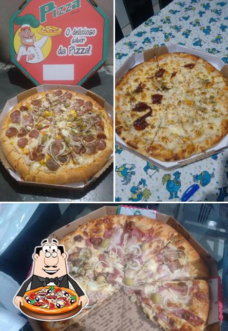 Peça diversos tipos de pizza