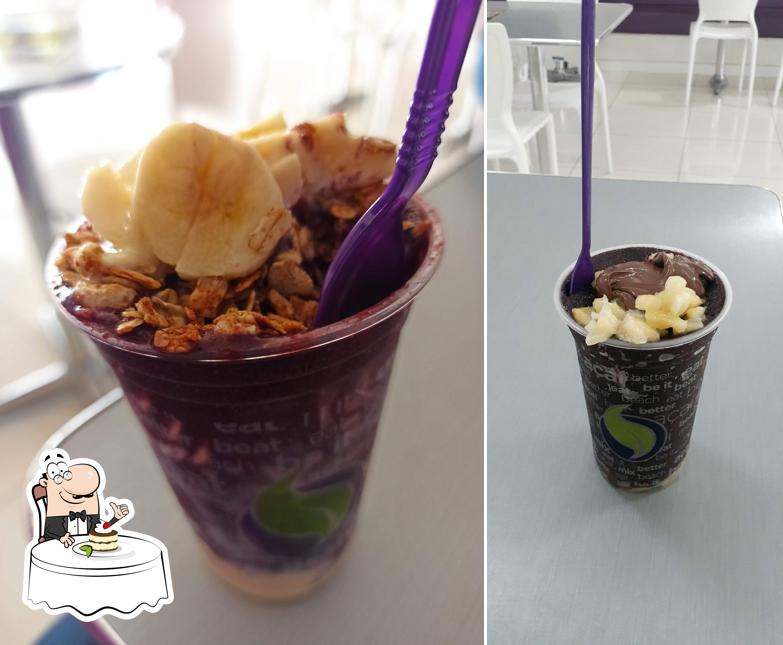 Açaí Beat oferece uma escolha de sobremesas