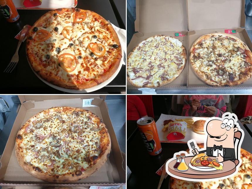 Prenez différents types de pizzas