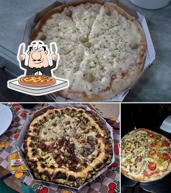 Consiga pizza no Pizzaria Nova Italia