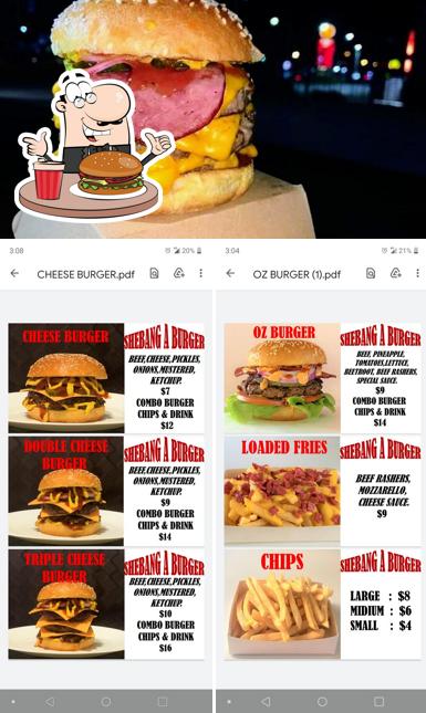 Get a burger at Shebang A Burger