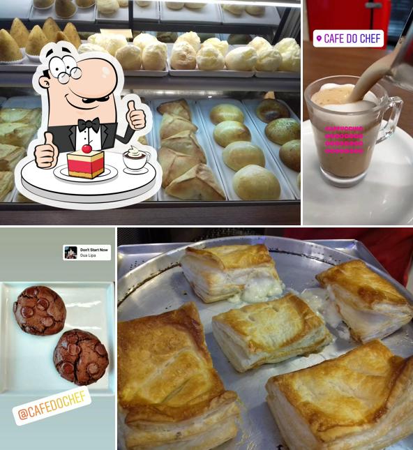 Café do Chef oferece uma variedade de pratos doces