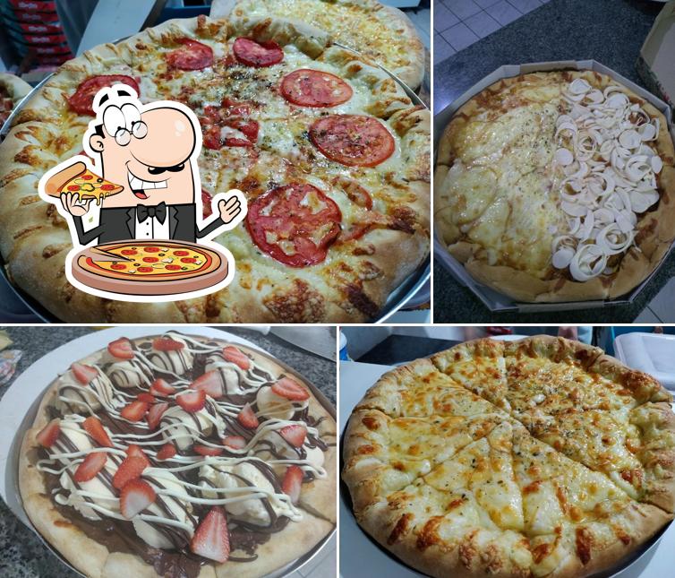 Escolha diversos tipos de pizza