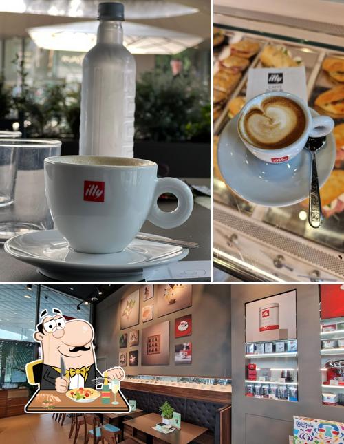 Tra le diverse cose da Illy si possono trovare la cibo e interni