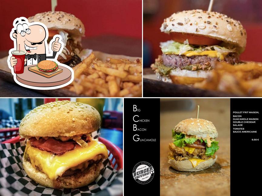 Les hamburgers de Burger University Montpellier Centre will conviendront une grande variété de goûts