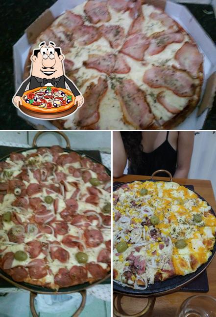 Escolha pizza no Bar Do Rogério