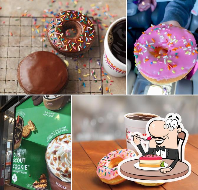 Dunkin' serves a variety of sweet dishes