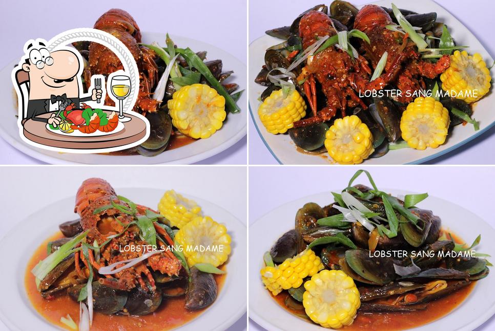 Prueba las distintas recetas de marisco disponibles en Lobster Sang Madame