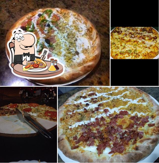No Pizzaria rústica, você pode pedir pizza