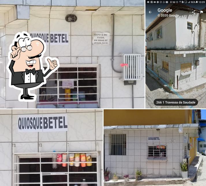 O interior do QUIOSQUE BETEL