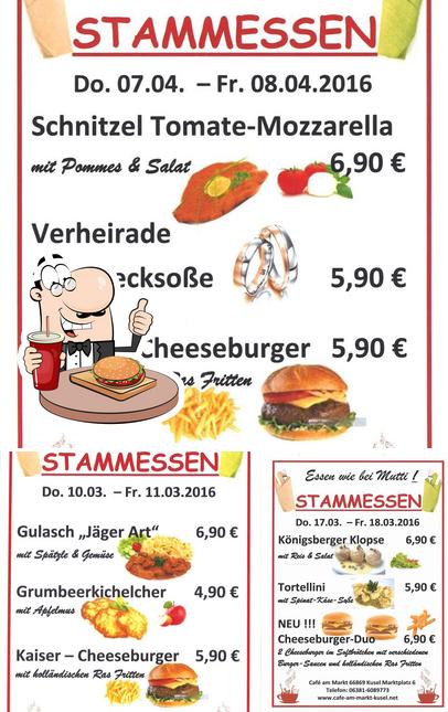 Essayez un hamburger à Bistro am Markt