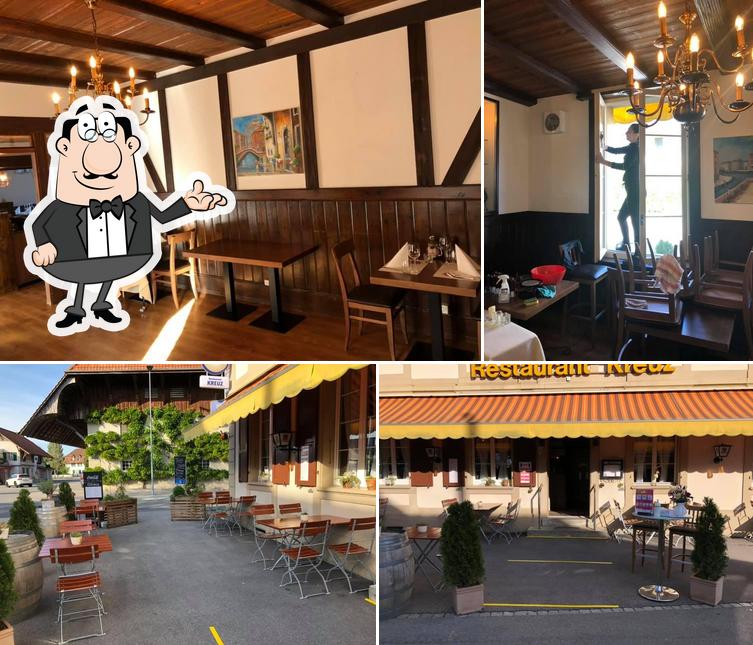 Gli interni di Restaurant Kreuz Kappelen