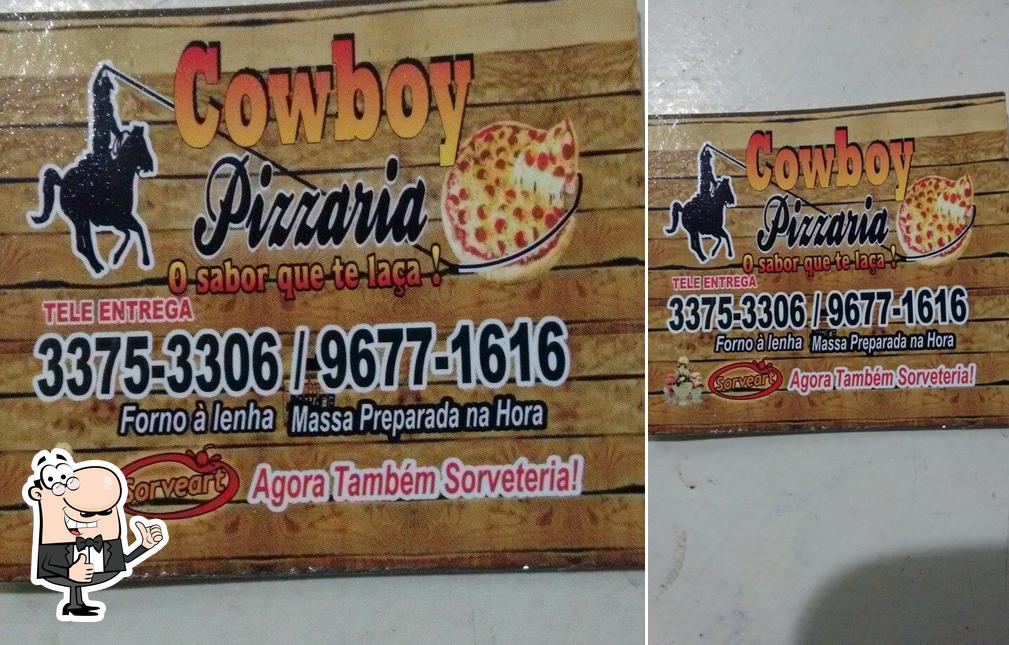 Look at the image of Cowboy pizzaria o sabor que te laça