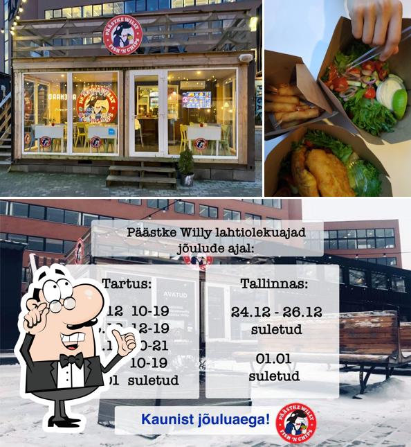 Installez-vous à l'une des tables de Päästke Willy Fish'n Chips