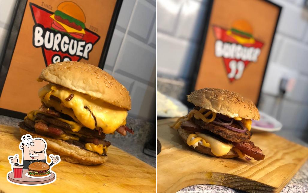 Delicie-se com um hambúrguer no 99 Burguer