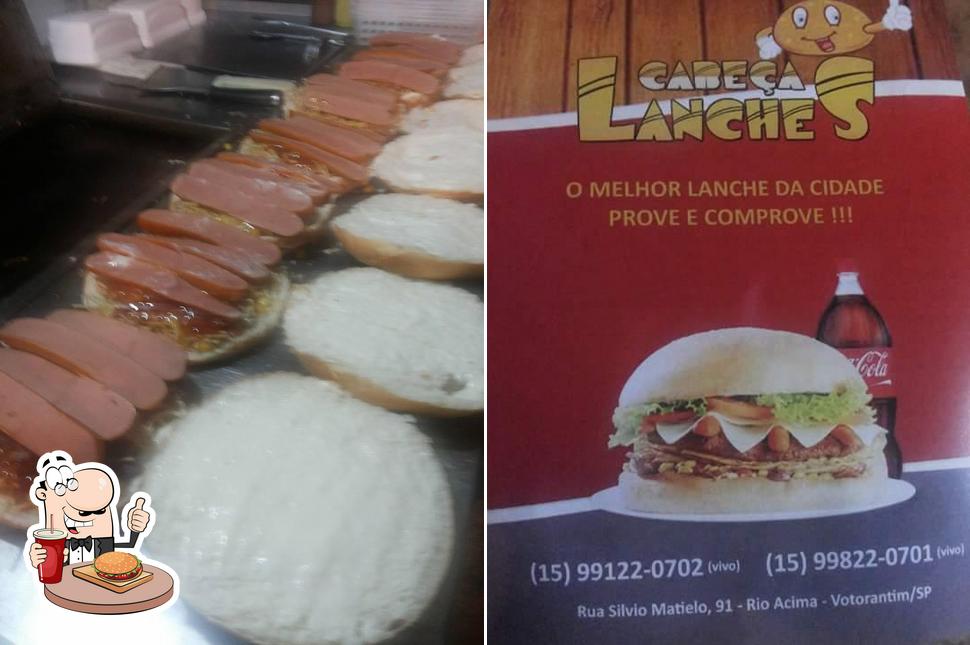 Consiga um hambúrguer no Cabeça Lanches