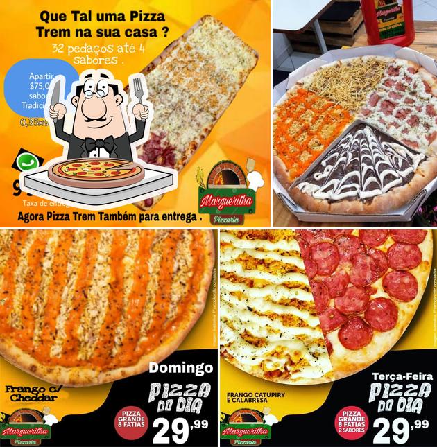 Peça pizza no Margueritha Pizzaria