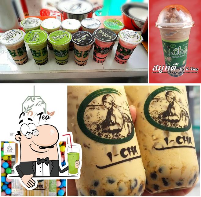 C&TEA เฉาก๊วยนมและชาไข่มุก By K.Ting (ไอฉะมหาชัย) provides a selection of drinks