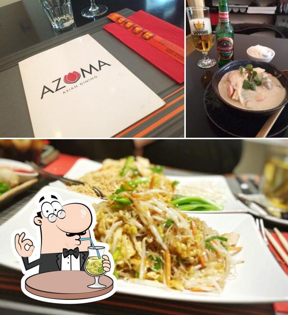 Voici la photo indiquant la boire et nourriture sur Azuma Asian Dining