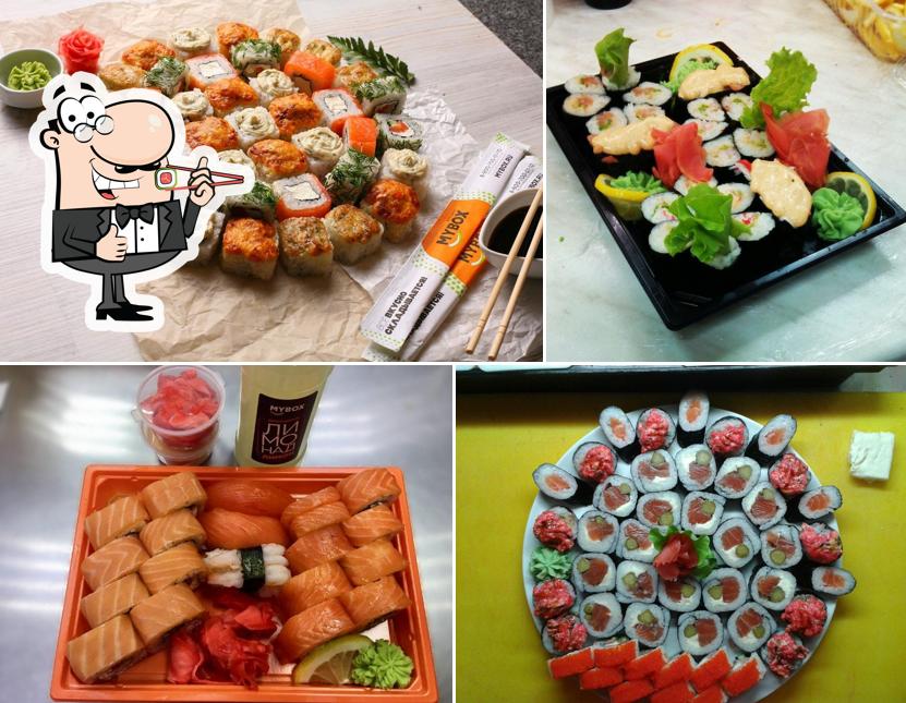 Les sushi sont servis à MYBOX