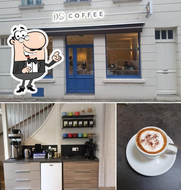 La photo de la intérieur et boisson de DS Coffee’s