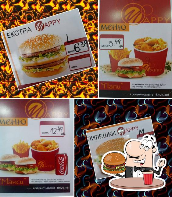 Commandez un hamburger à Mappy fast food