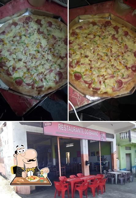 Dê uma olhada a imagem apresentando comida e interior no Minas pizza Ibirité