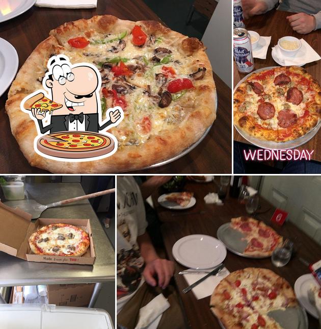 Get pizza at Pizzeria Nora