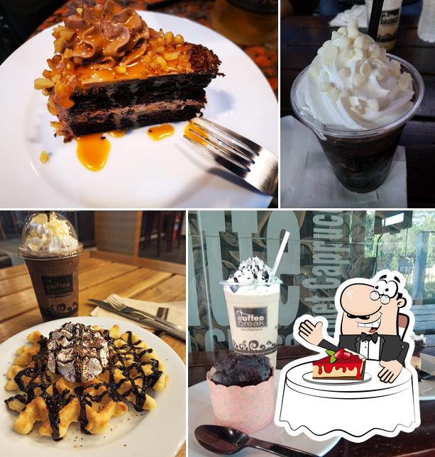 Coffeebreak Café serves a variety of desserts