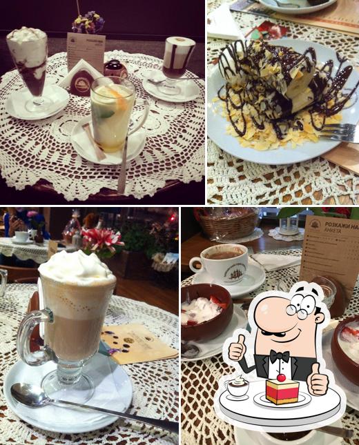 Lviv Handmade Chocolate offers a selection of sweet dishes