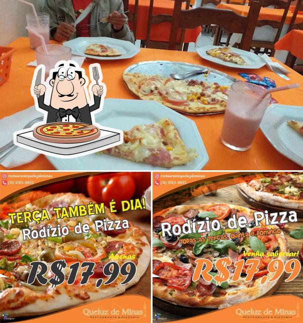 Experimente pizza no Queluz de Minas