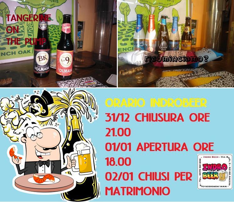 Puoi ordinare un rinfrescante bicchiere di birra chiara o scura